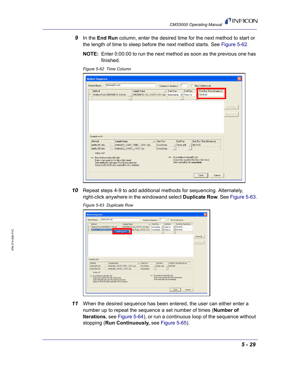 INFICON CMS5000 Monitoring System User Manual | Page 73 / 262