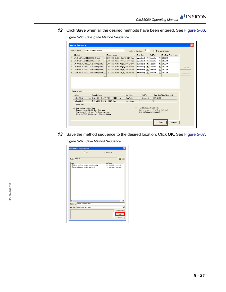 INFICON CMS5000 Monitoring System User Manual | Page 75 / 262