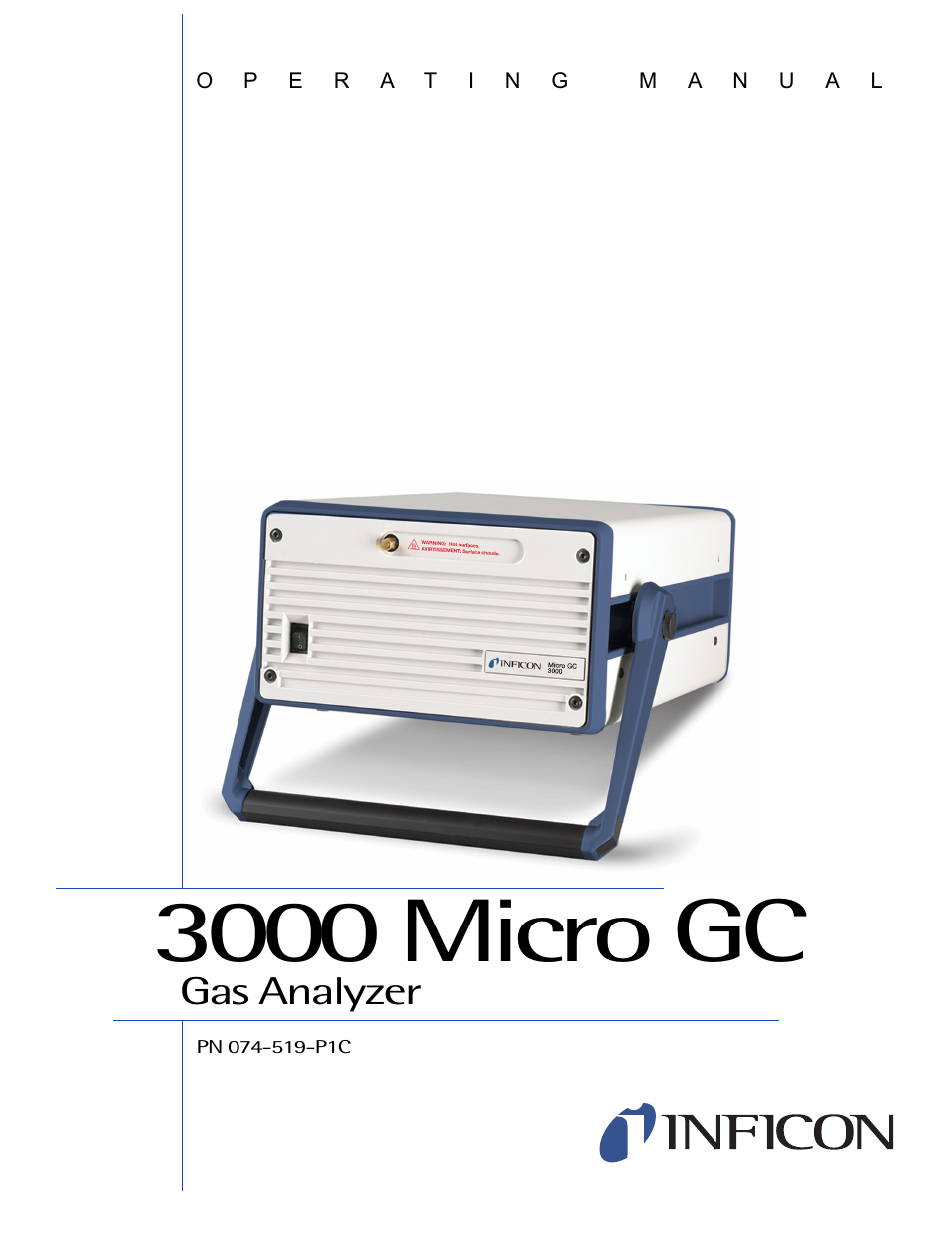 INFICON 3000 Micro GC Gas Analyzer Operating Manual User Manual | 268 pages