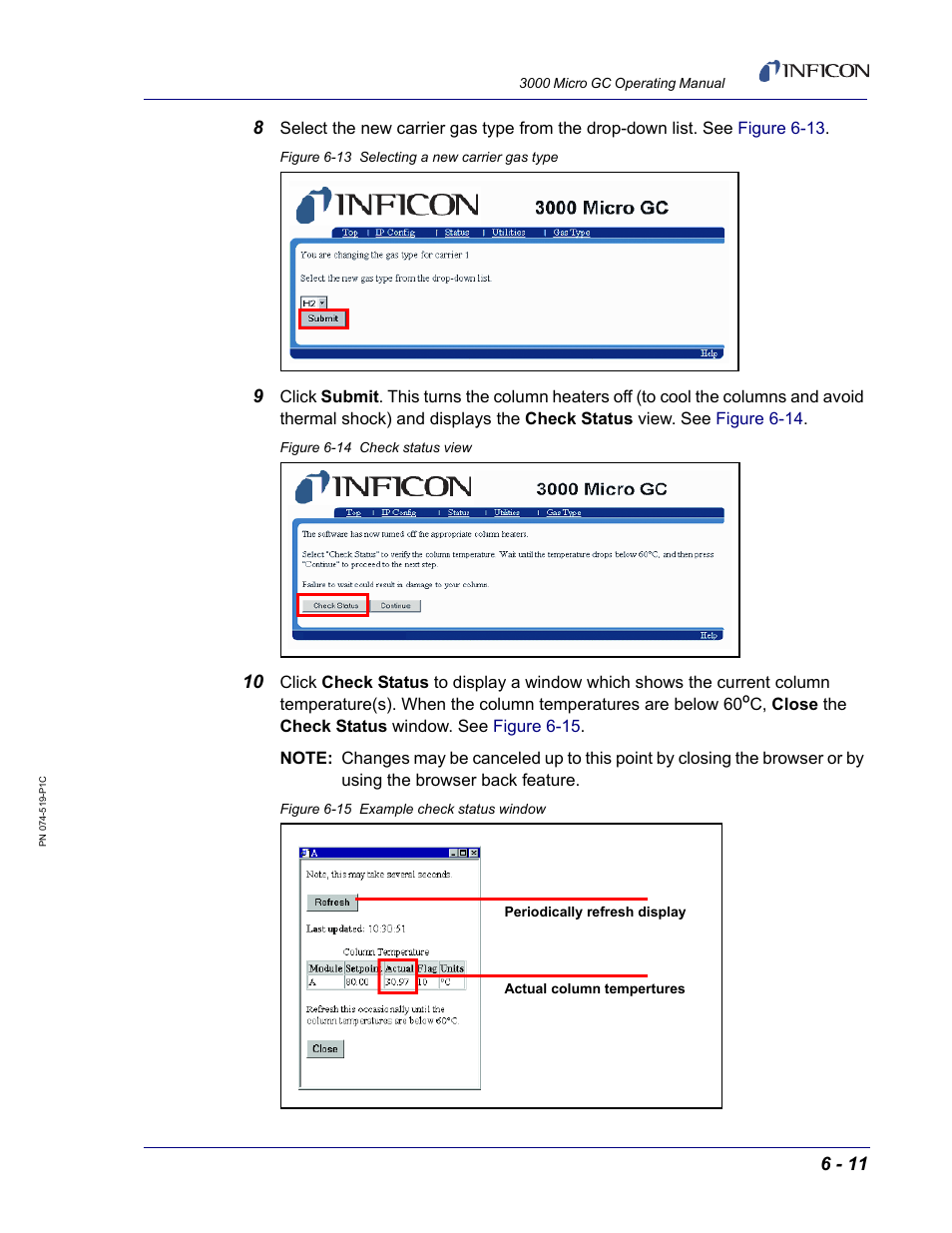 INFICON 3000 Micro GC Gas Analyzer Operating Manual User Manual | Page 119 / 268