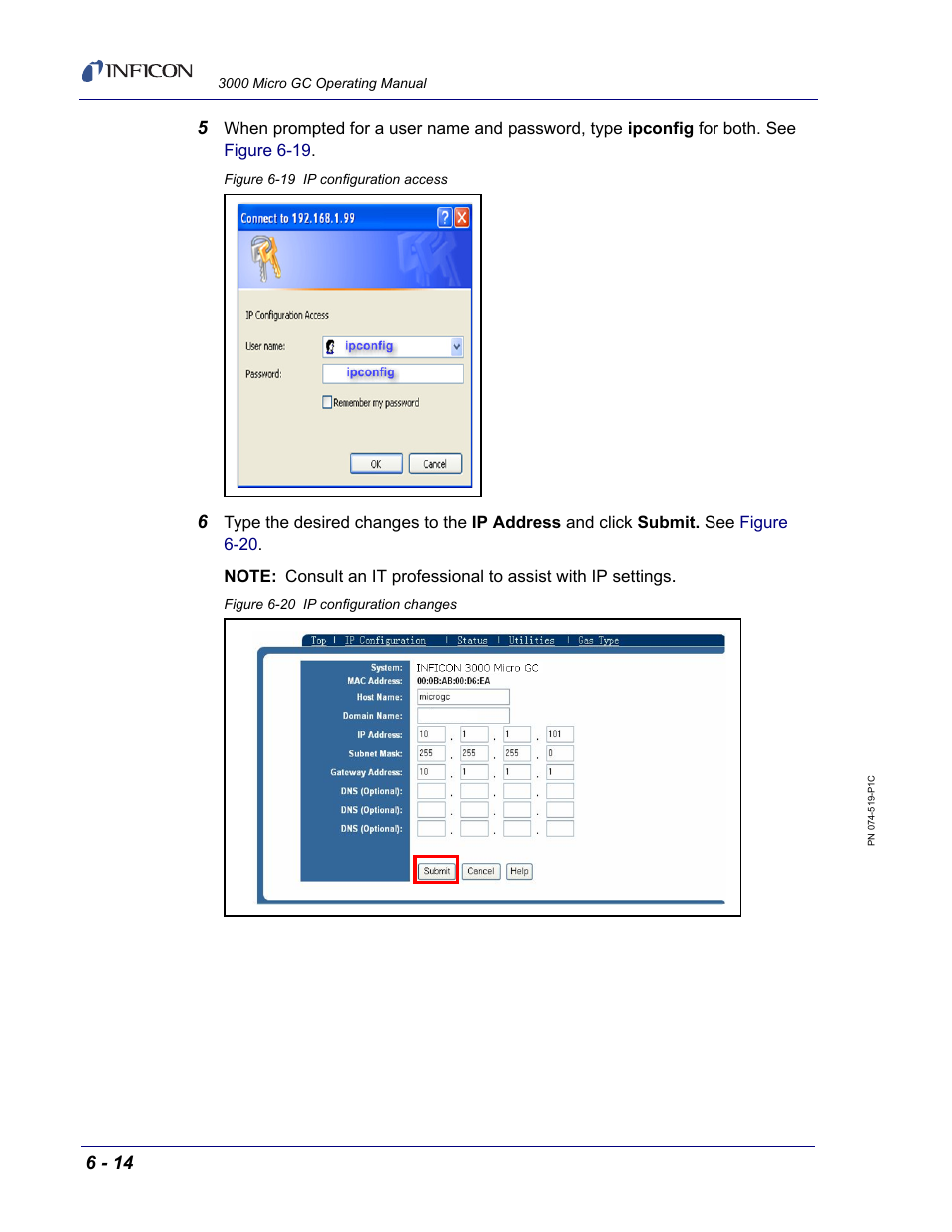 INFICON 3000 Micro GC Gas Analyzer Operating Manual User Manual | Page 122 / 268