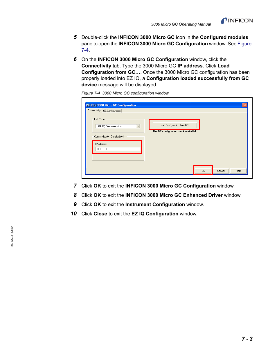 INFICON 3000 Micro GC Gas Analyzer Operating Manual User Manual | Page 131 / 268