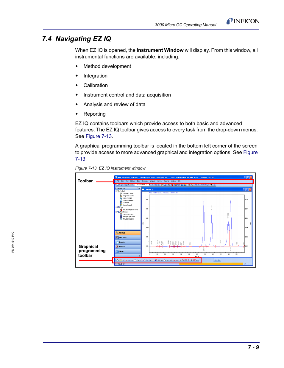 4 navigating ez iq | INFICON 3000 Micro GC Gas Analyzer Operating Manual User Manual | Page 137 / 268