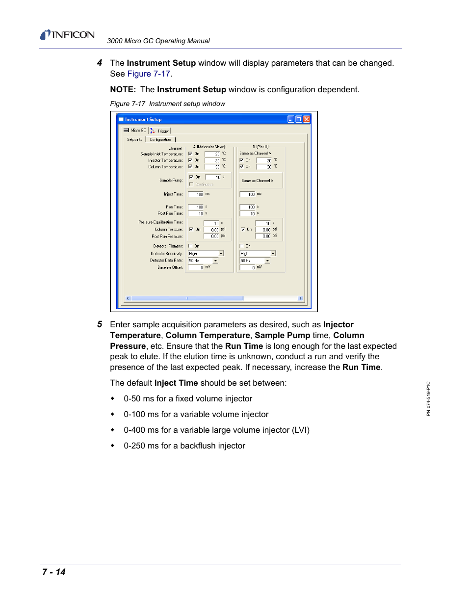 INFICON 3000 Micro GC Gas Analyzer Operating Manual User Manual | Page 142 / 268