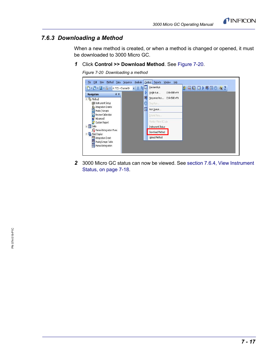 3 downloading a method | INFICON 3000 Micro GC Gas Analyzer Operating Manual User Manual | Page 145 / 268