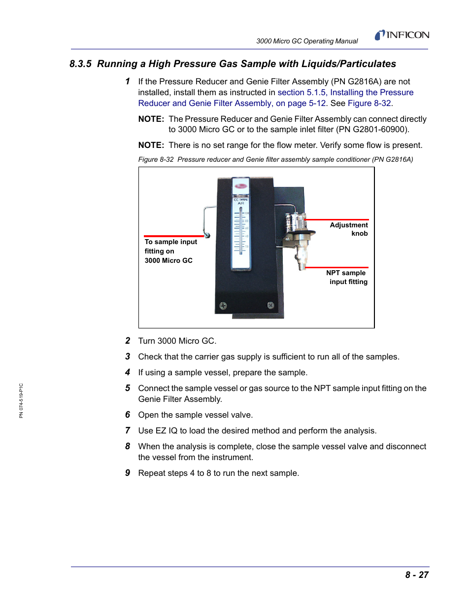 INFICON 3000 Micro GC Gas Analyzer Operating Manual User Manual | Page 209 / 268