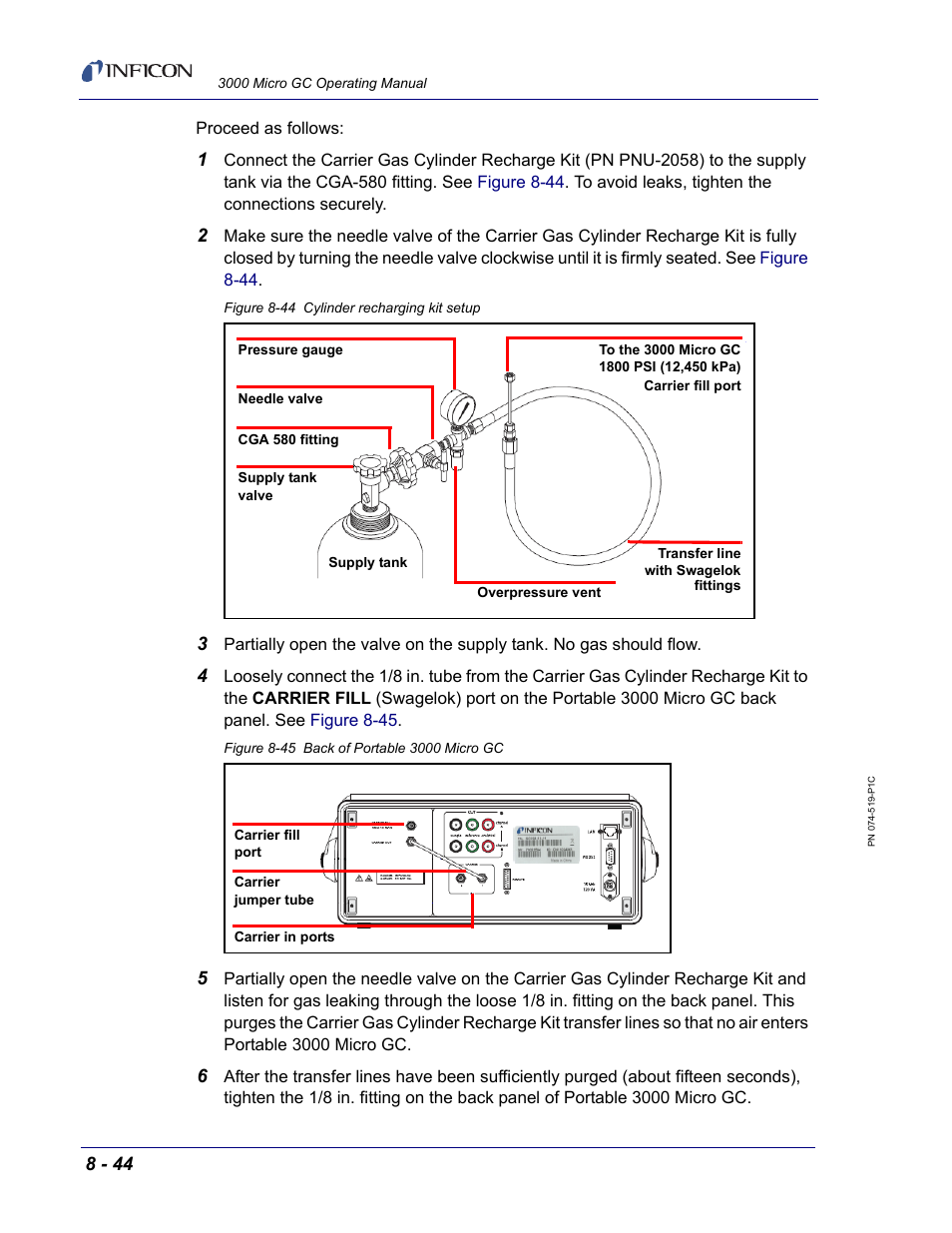 INFICON 3000 Micro GC Gas Analyzer Operating Manual User Manual | Page 226 / 268