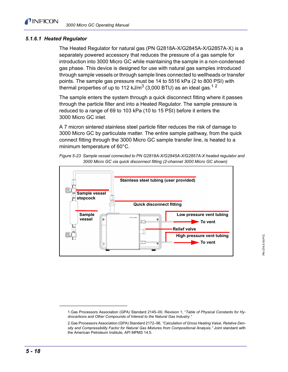 1 heated regulator, 3,000 btu) as an ideal gas | INFICON 3000 Micro GC Gas Analyzer Operating Manual User Manual | Page 92 / 268