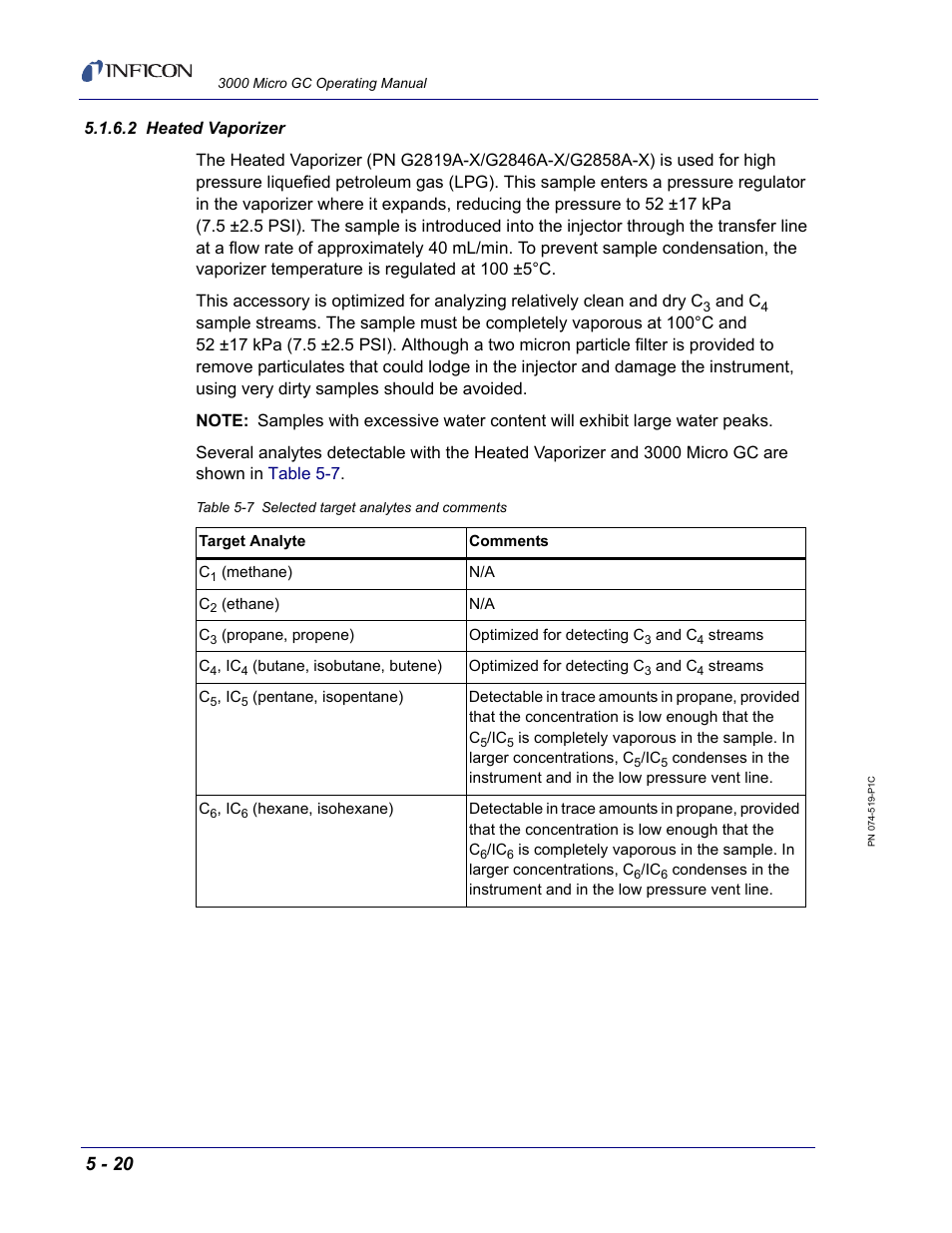 2 heated vaporizer | INFICON 3000 Micro GC Gas Analyzer Operating Manual User Manual | Page 94 / 268