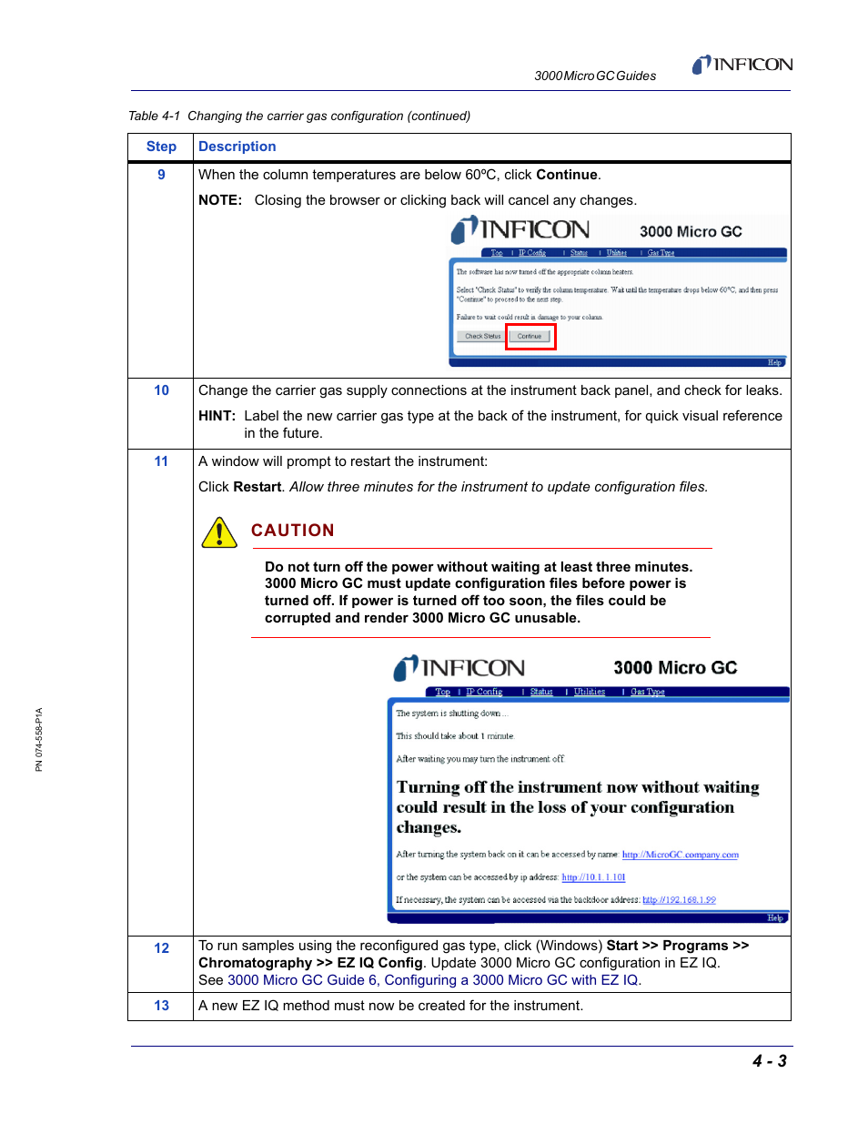 Caution | INFICON 3000 Micro GC Gas Analyzer Reference Guide User Manual | Page 25 / 108