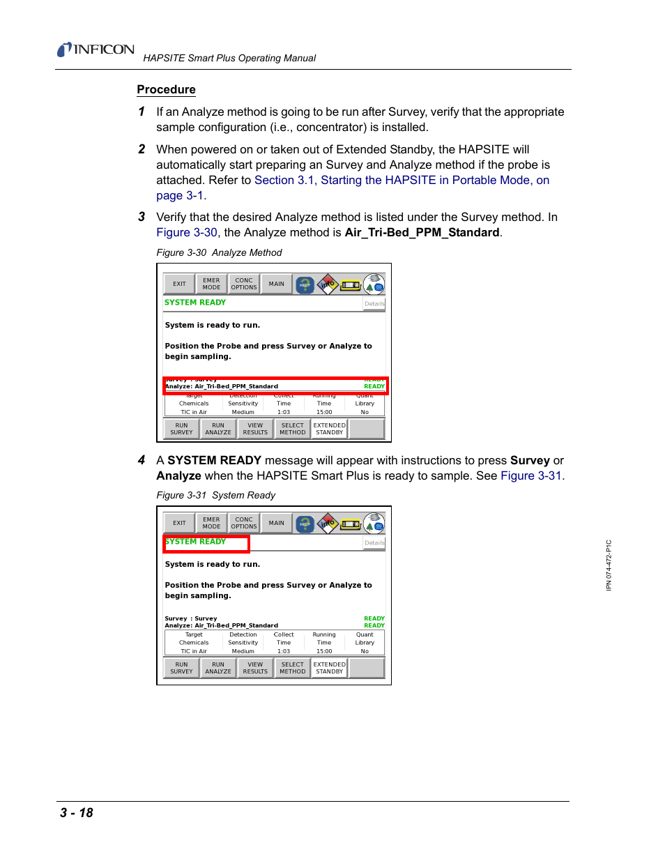 INFICON HAPSITE Smart Plus Chemical Identification System User Manual | Page 112 / 586