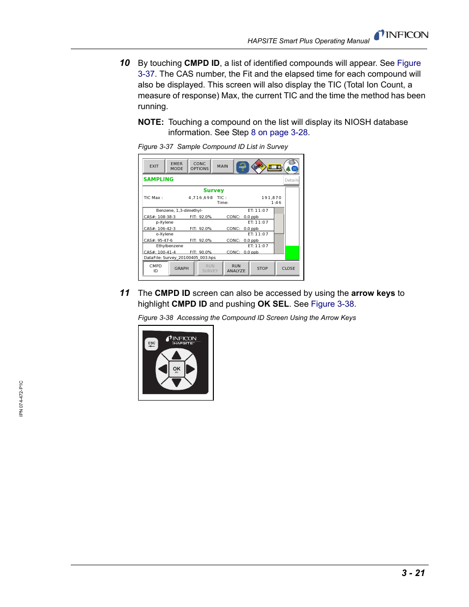 INFICON HAPSITE Smart Plus Chemical Identification System User Manual | Page 115 / 586
