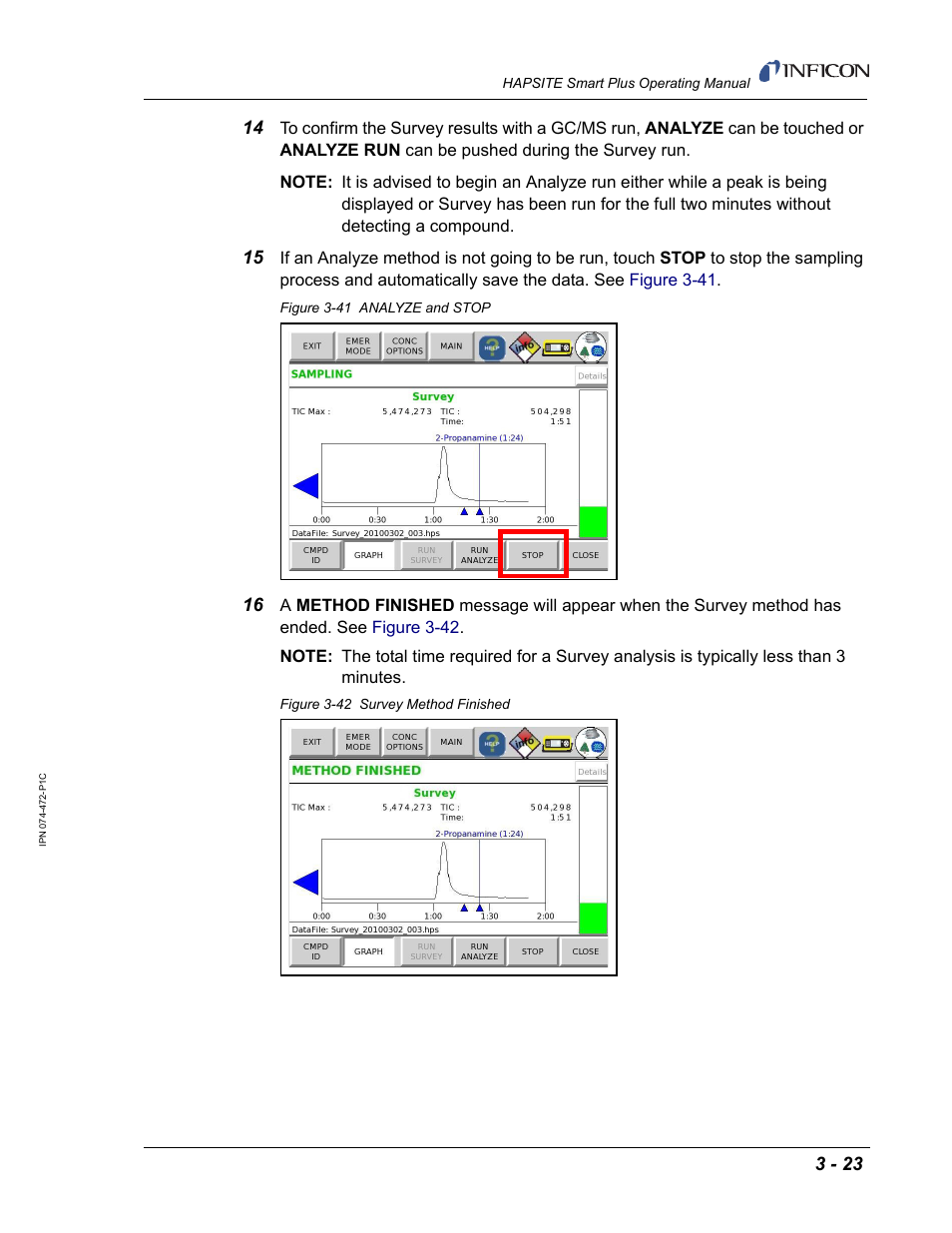 INFICON HAPSITE Smart Plus Chemical Identification System User Manual | Page 117 / 586