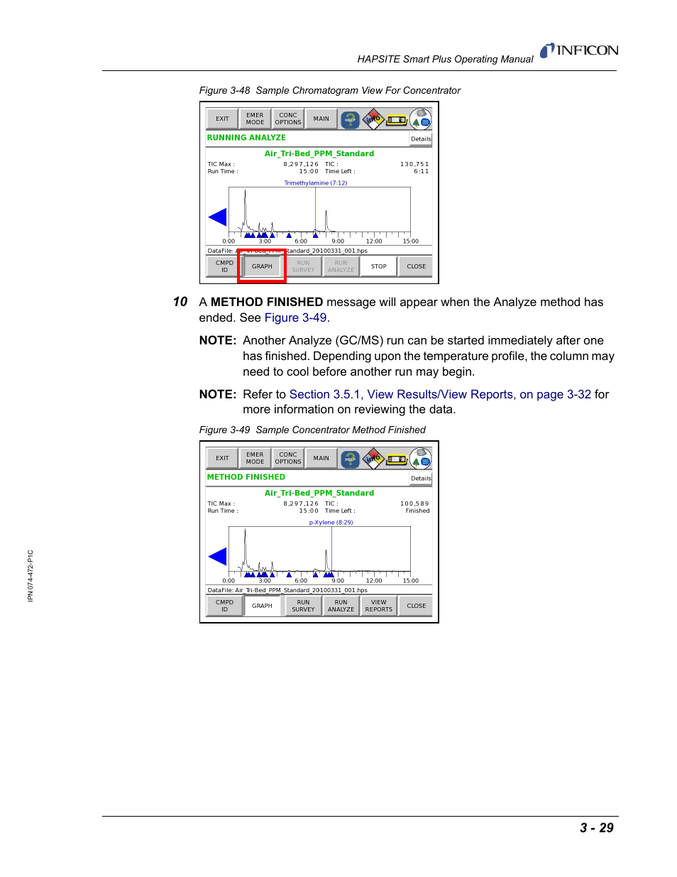 INFICON HAPSITE Smart Plus Chemical Identification System User Manual | Page 123 / 586