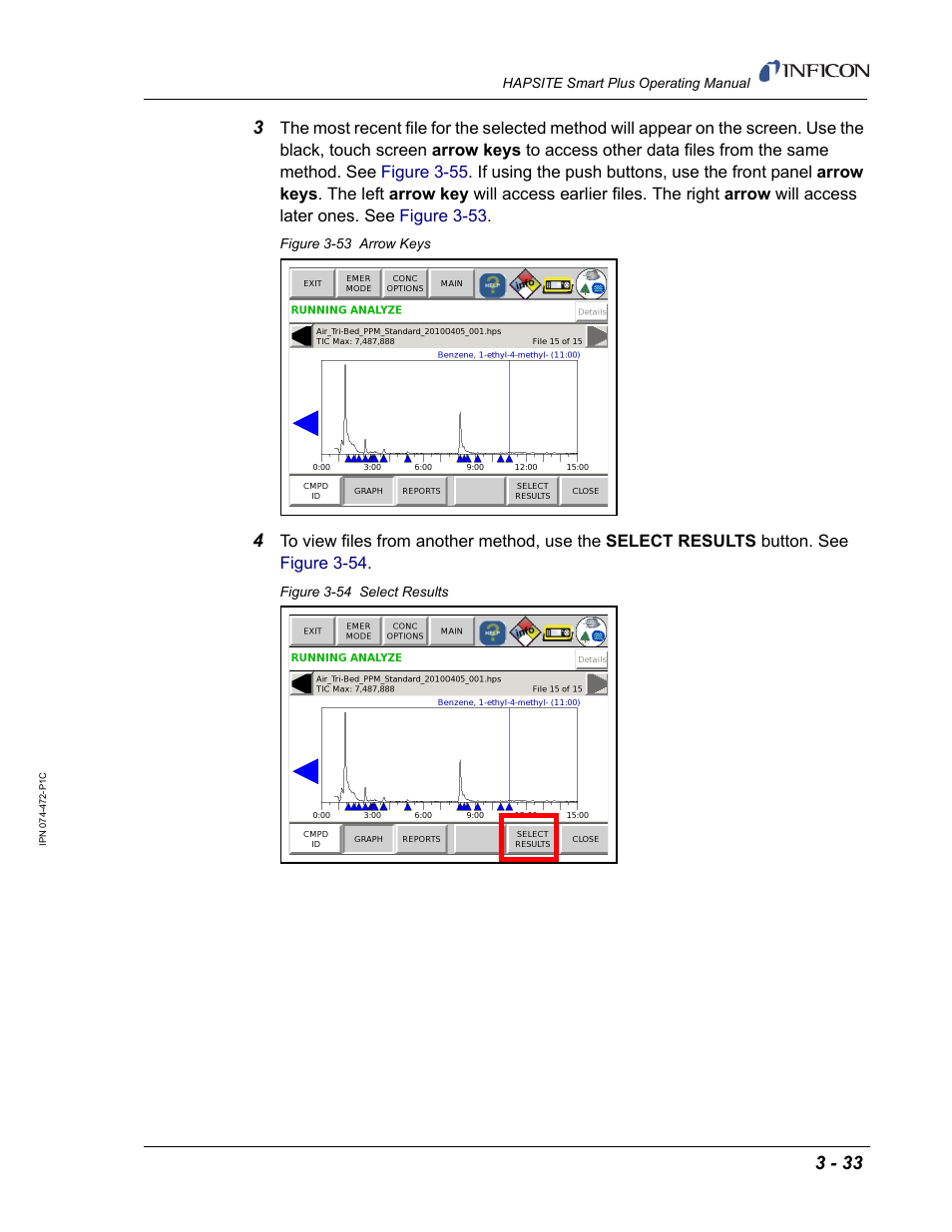 INFICON HAPSITE Smart Plus Chemical Identification System User Manual | Page 127 / 586