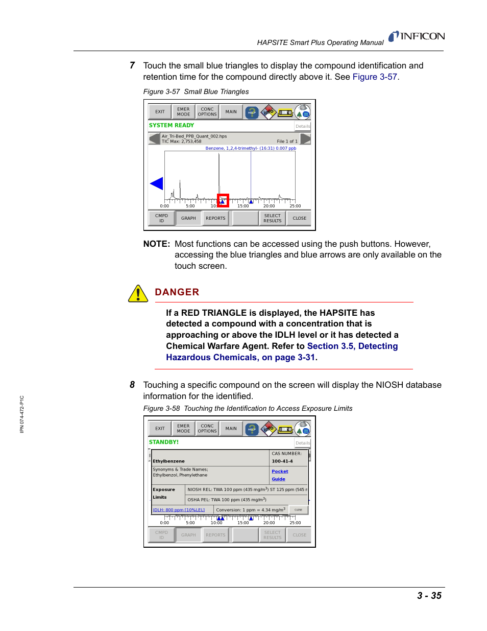 See step | INFICON HAPSITE Smart Plus Chemical Identification System User Manual | Page 129 / 586