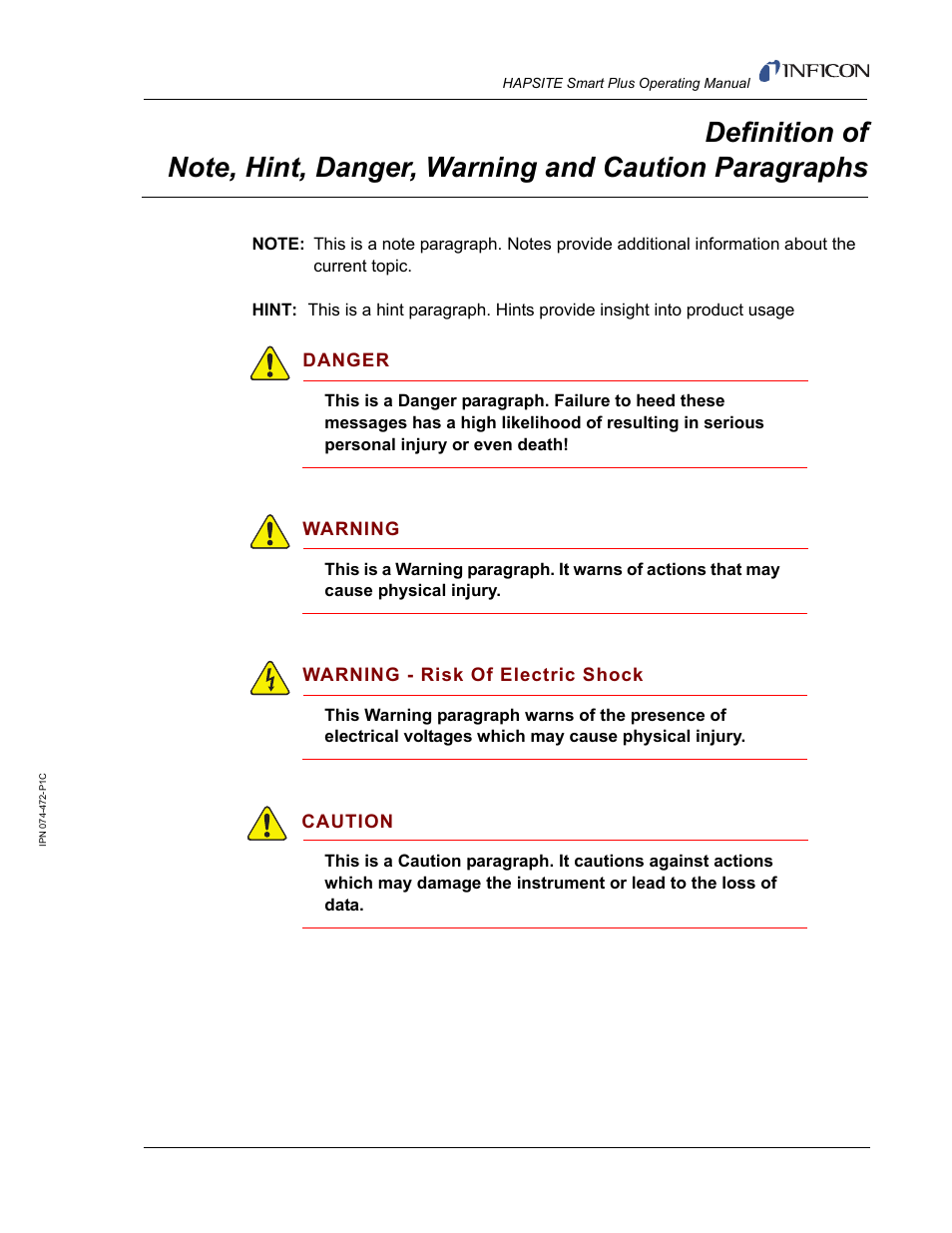 INFICON HAPSITE Smart Plus Chemical Identification System User Manual | Page 13 / 586