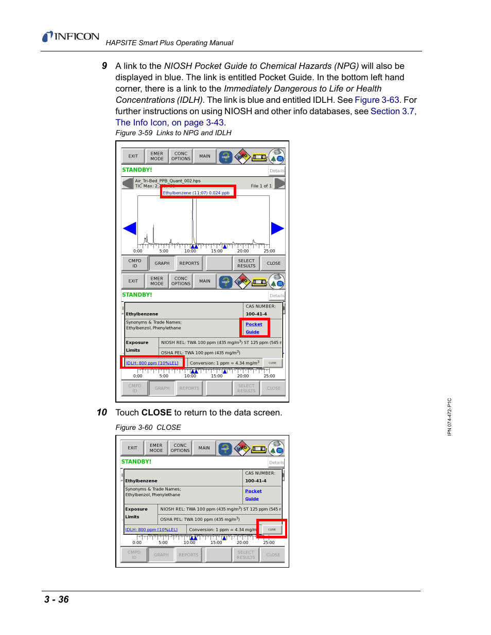 INFICON HAPSITE Smart Plus Chemical Identification System User Manual | Page 130 / 586