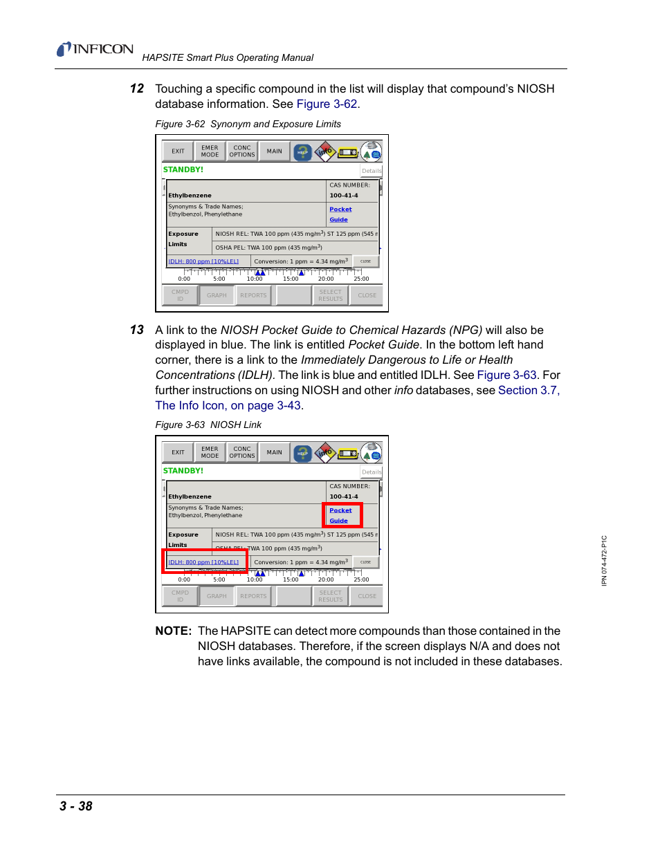 INFICON HAPSITE Smart Plus Chemical Identification System User Manual | Page 132 / 586