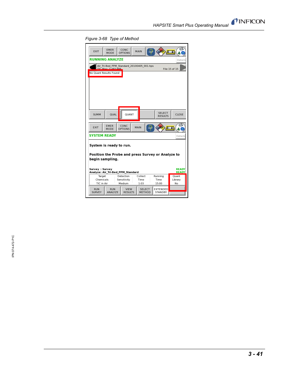 INFICON HAPSITE Smart Plus Chemical Identification System User Manual | Page 135 / 586