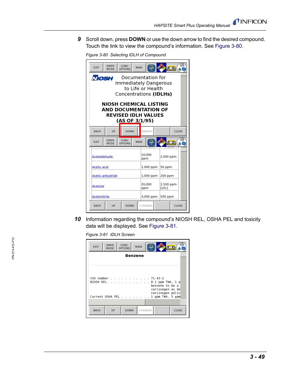 INFICON HAPSITE Smart Plus Chemical Identification System User Manual | Page 143 / 586