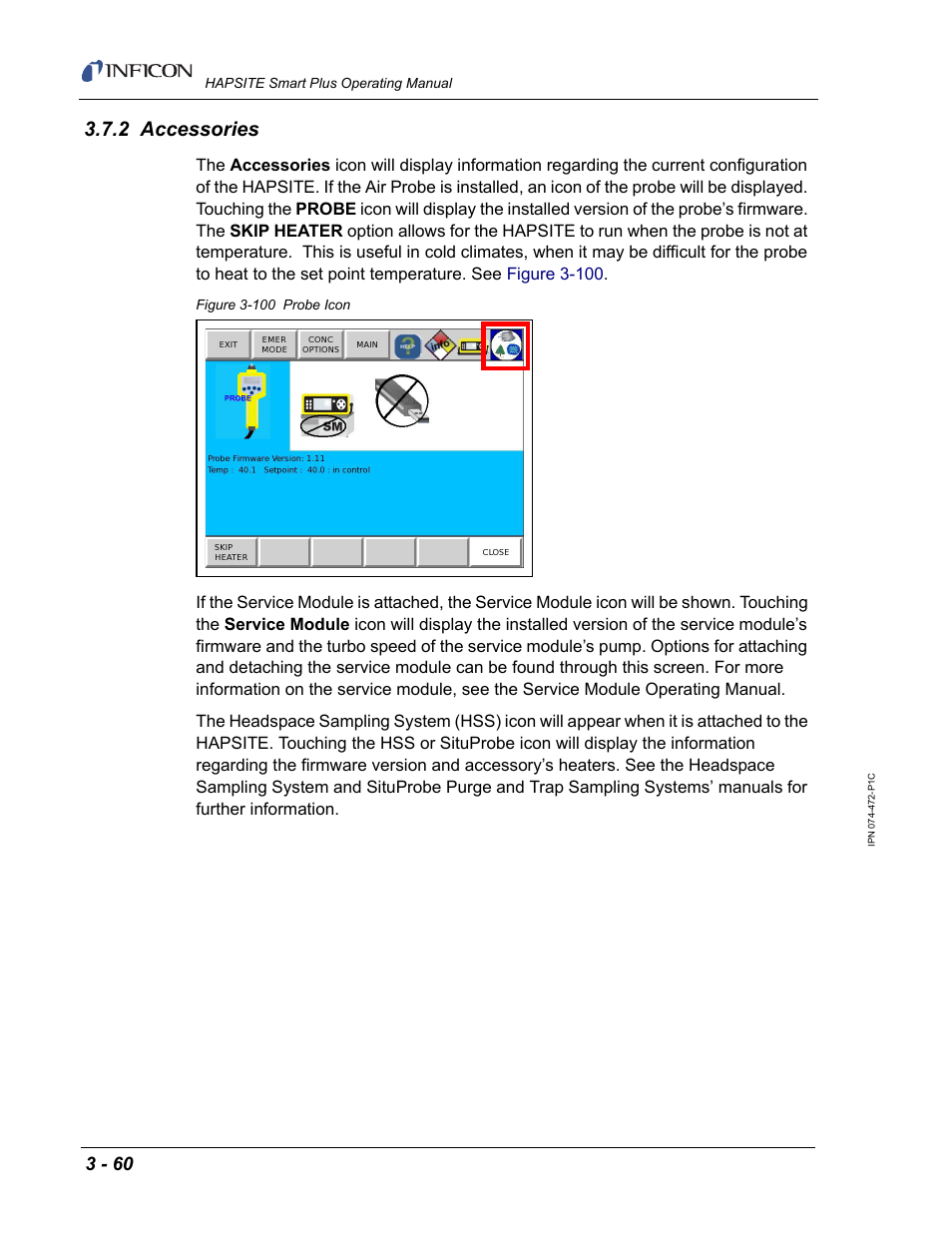 2 accessories | INFICON HAPSITE Smart Plus Chemical Identification System User Manual | Page 154 / 586