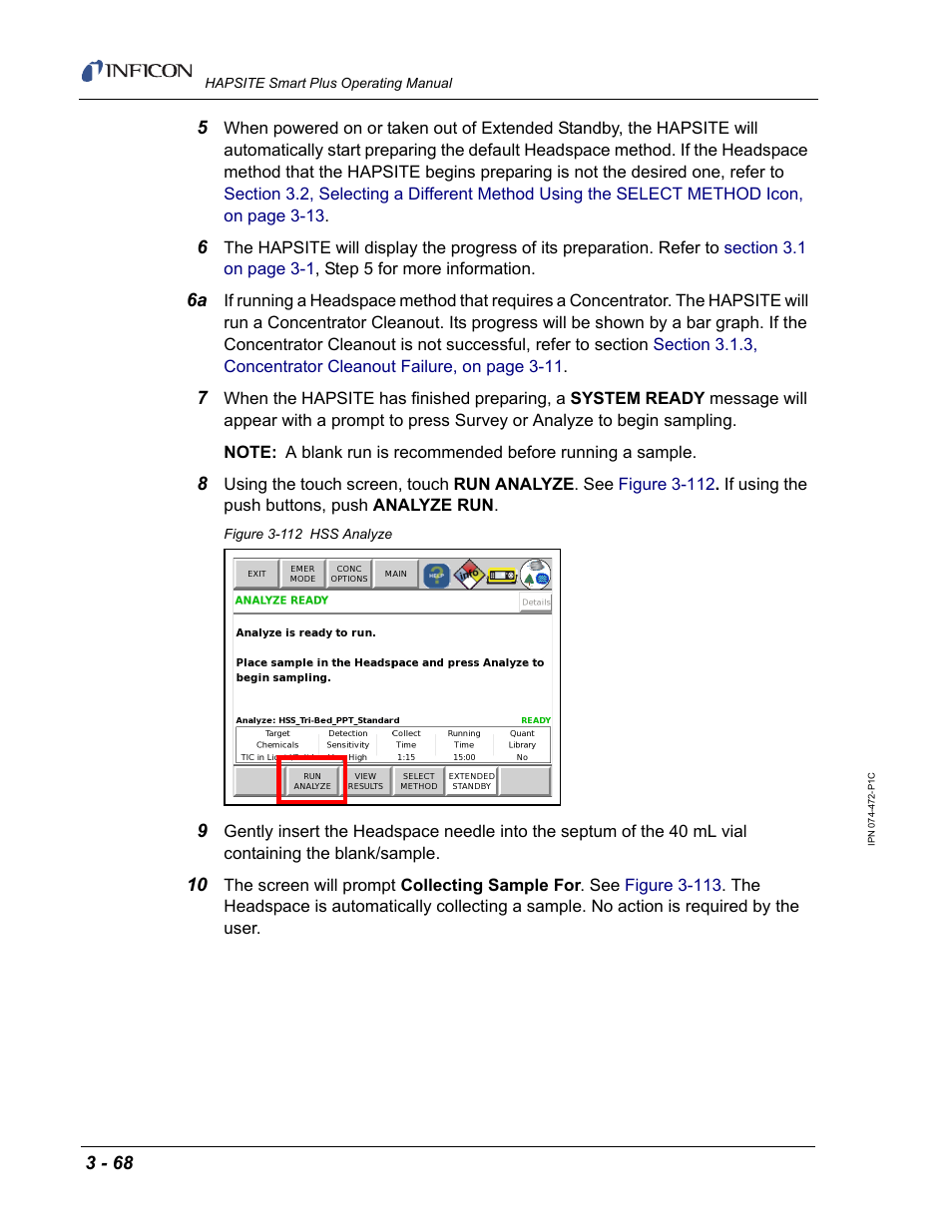 INFICON HAPSITE Smart Plus Chemical Identification System User Manual | Page 162 / 586