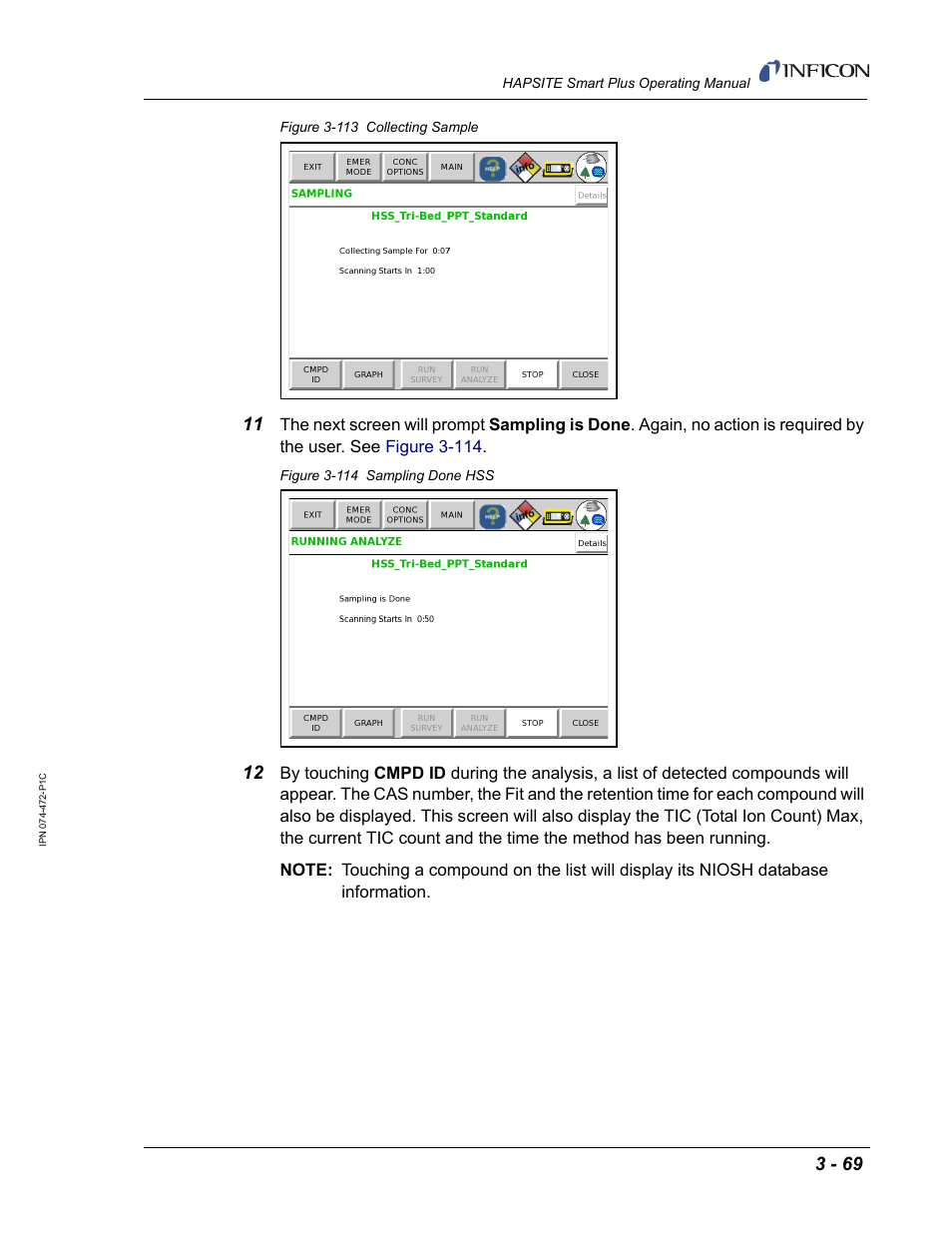 INFICON HAPSITE Smart Plus Chemical Identification System User Manual | Page 163 / 586