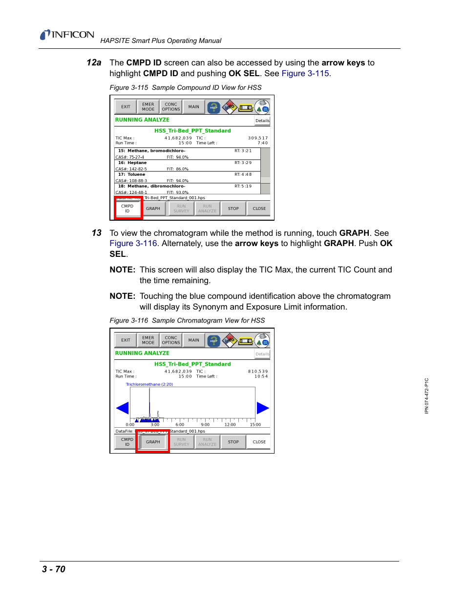 INFICON HAPSITE Smart Plus Chemical Identification System User Manual | Page 164 / 586