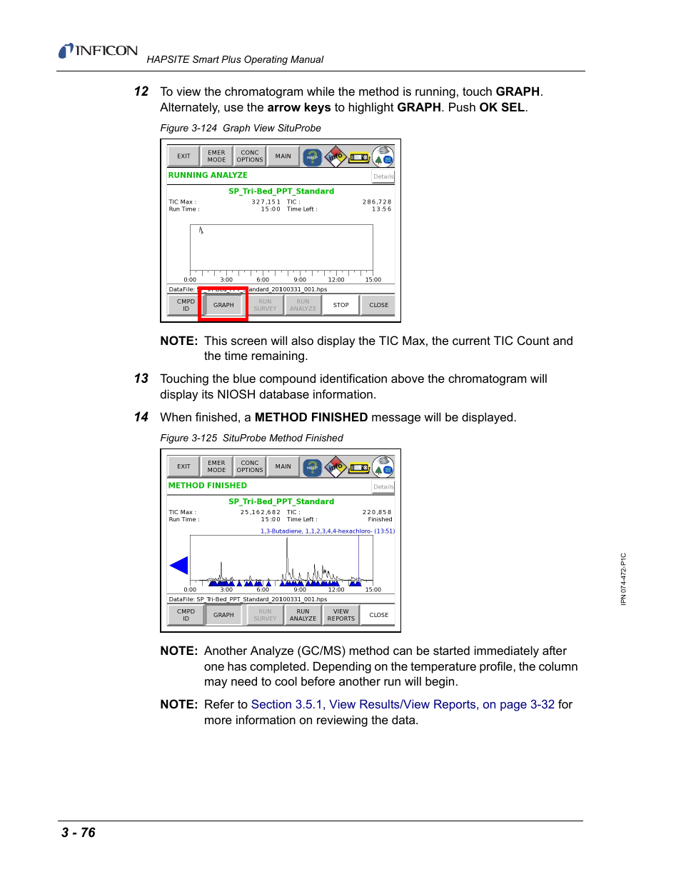 INFICON HAPSITE Smart Plus Chemical Identification System User Manual | Page 170 / 586