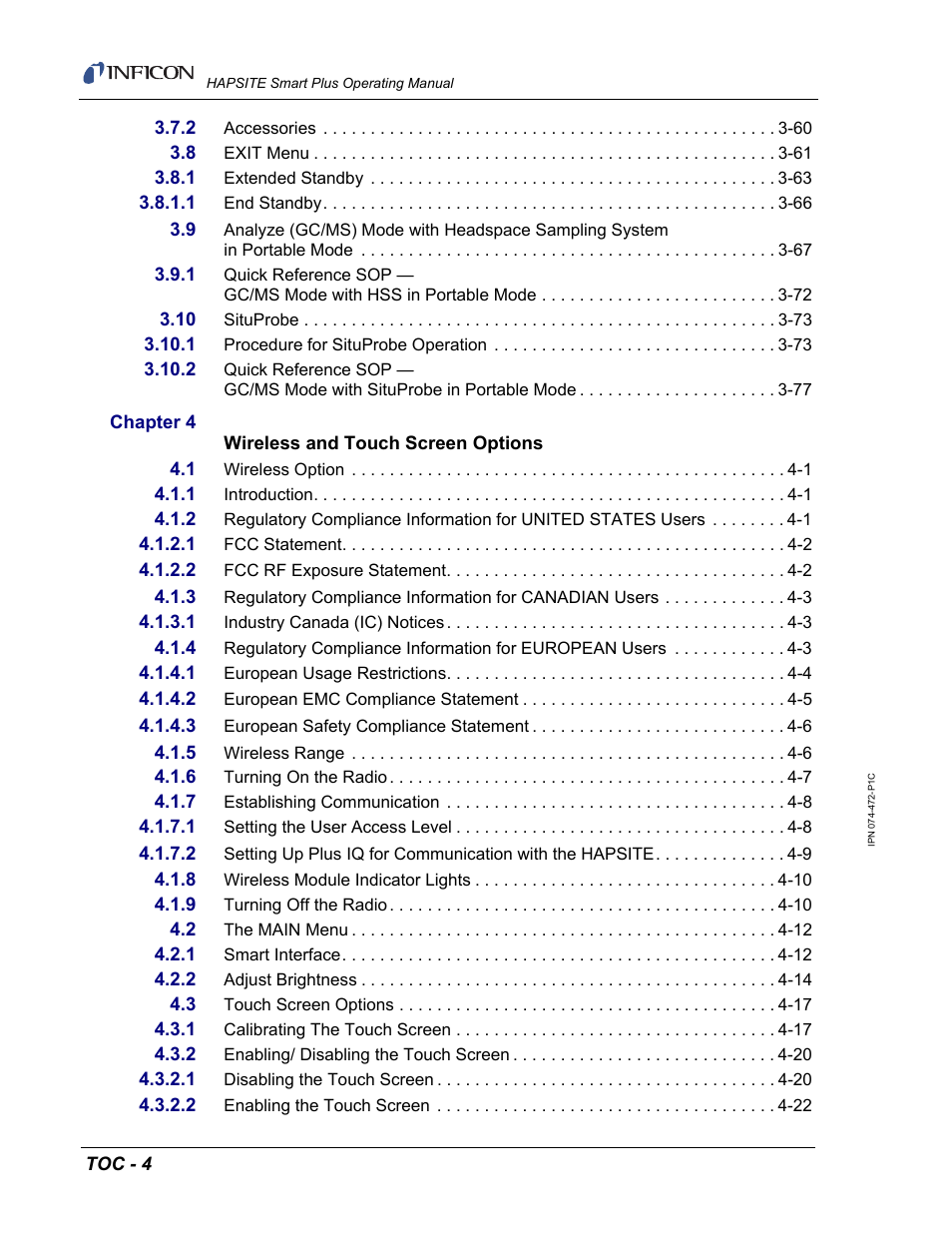 INFICON HAPSITE Smart Plus Chemical Identification System User Manual | Page 18 / 586