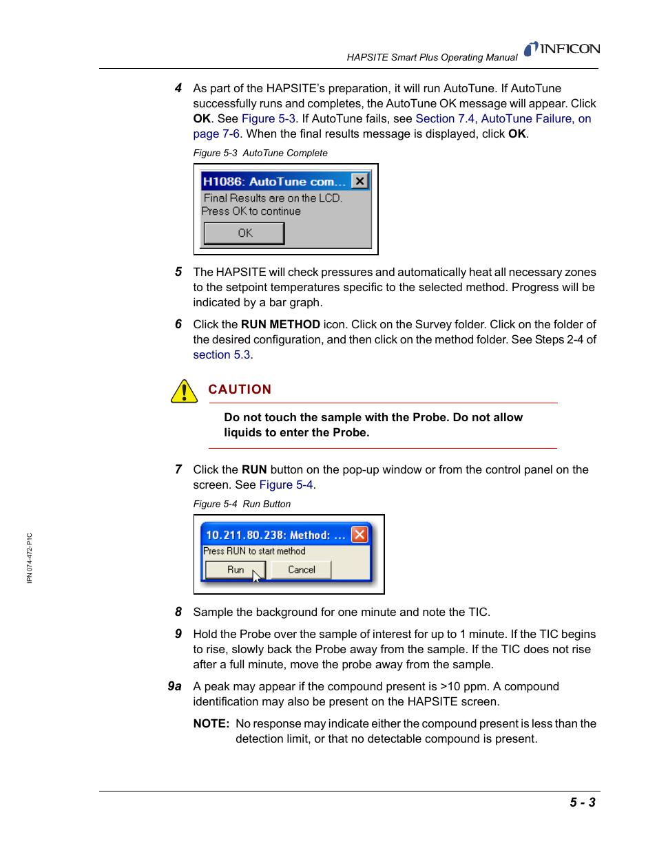 INFICON HAPSITE Smart Plus Chemical Identification System User Manual | Page 209 / 586