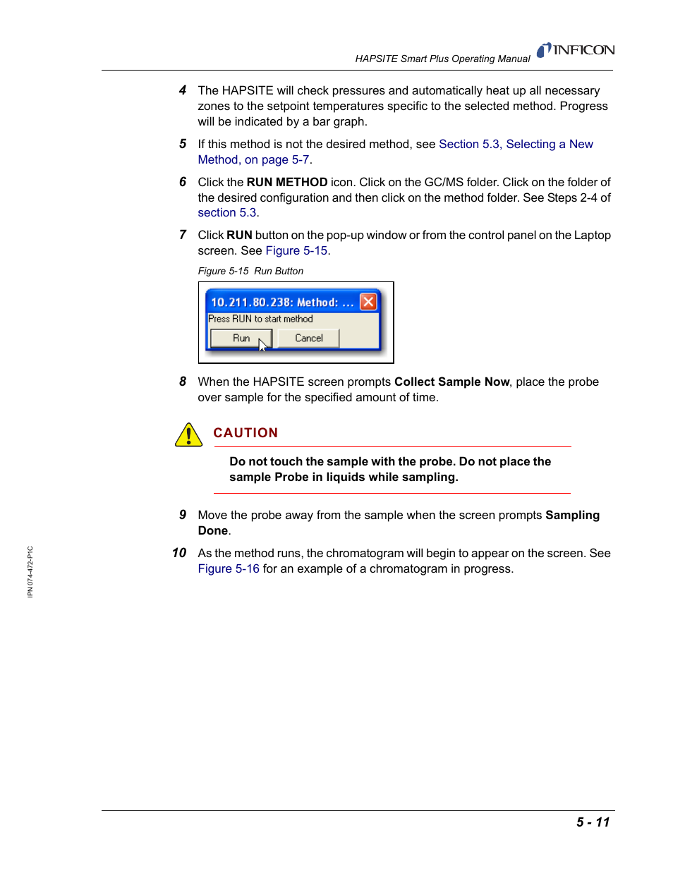 INFICON HAPSITE Smart Plus Chemical Identification System User Manual | Page 217 / 586