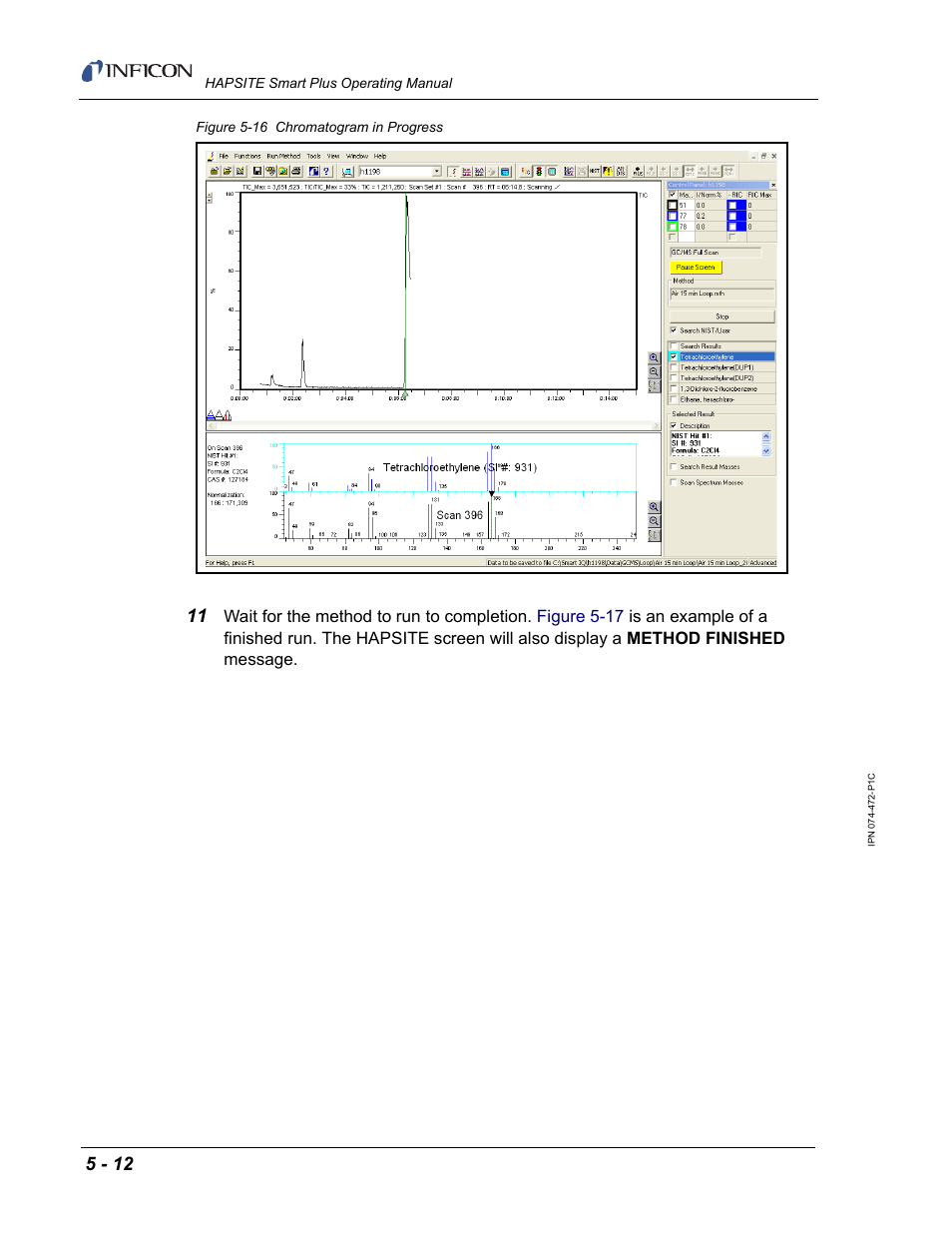 INFICON HAPSITE Smart Plus Chemical Identification System User Manual | Page 218 / 586