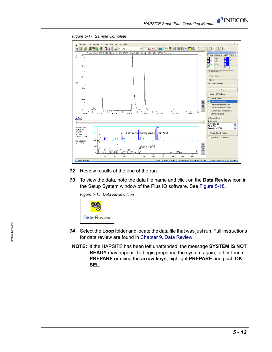 INFICON HAPSITE Smart Plus Chemical Identification System User Manual | Page 219 / 586