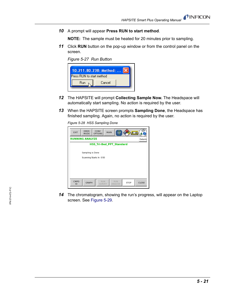INFICON HAPSITE Smart Plus Chemical Identification System User Manual | Page 227 / 586