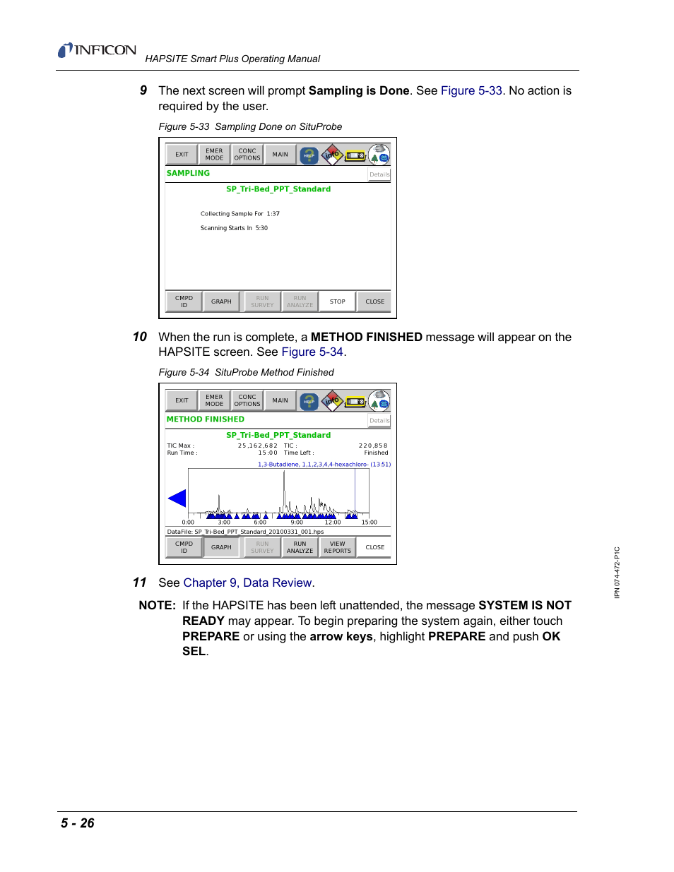 INFICON HAPSITE Smart Plus Chemical Identification System User Manual | Page 232 / 586
