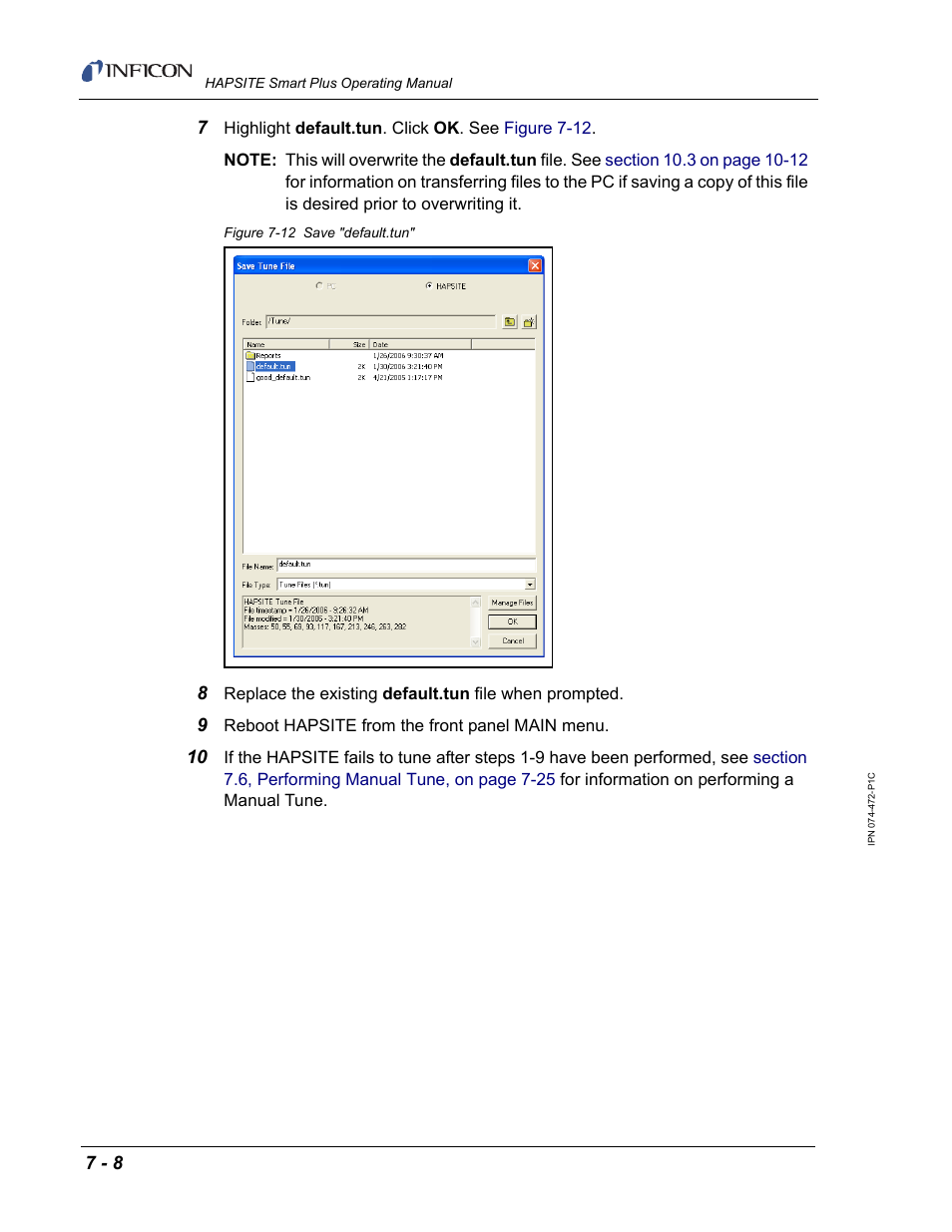 INFICON HAPSITE Smart Plus Chemical Identification System User Manual | Page 250 / 586