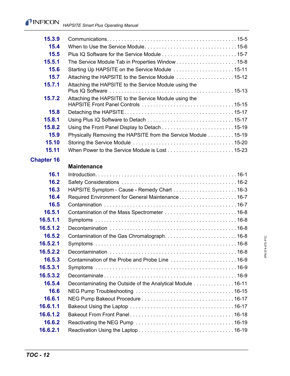 INFICON HAPSITE Smart Plus Chemical Identification System User Manual | Page 26 / 586