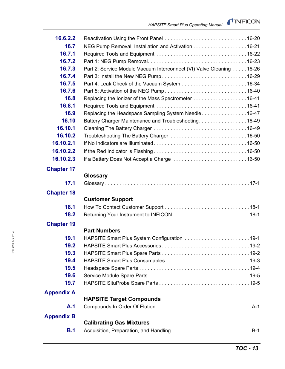 INFICON HAPSITE Smart Plus Chemical Identification System User Manual | Page 27 / 586