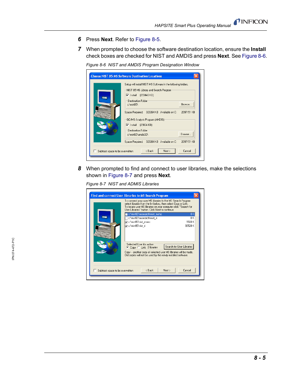 INFICON HAPSITE Smart Plus Chemical Identification System User Manual | Page 281 / 586
