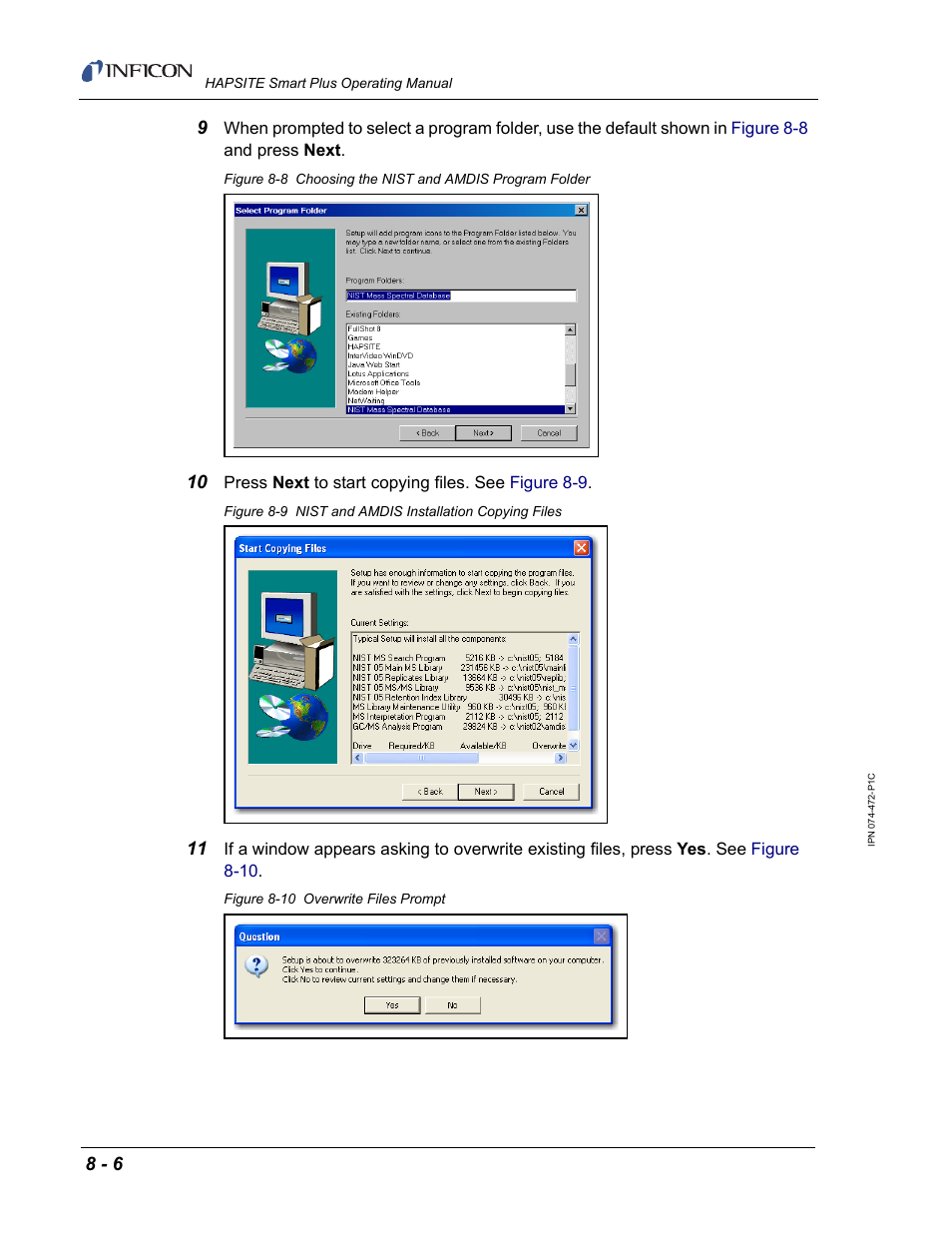 INFICON HAPSITE Smart Plus Chemical Identification System User Manual | Page 282 / 586