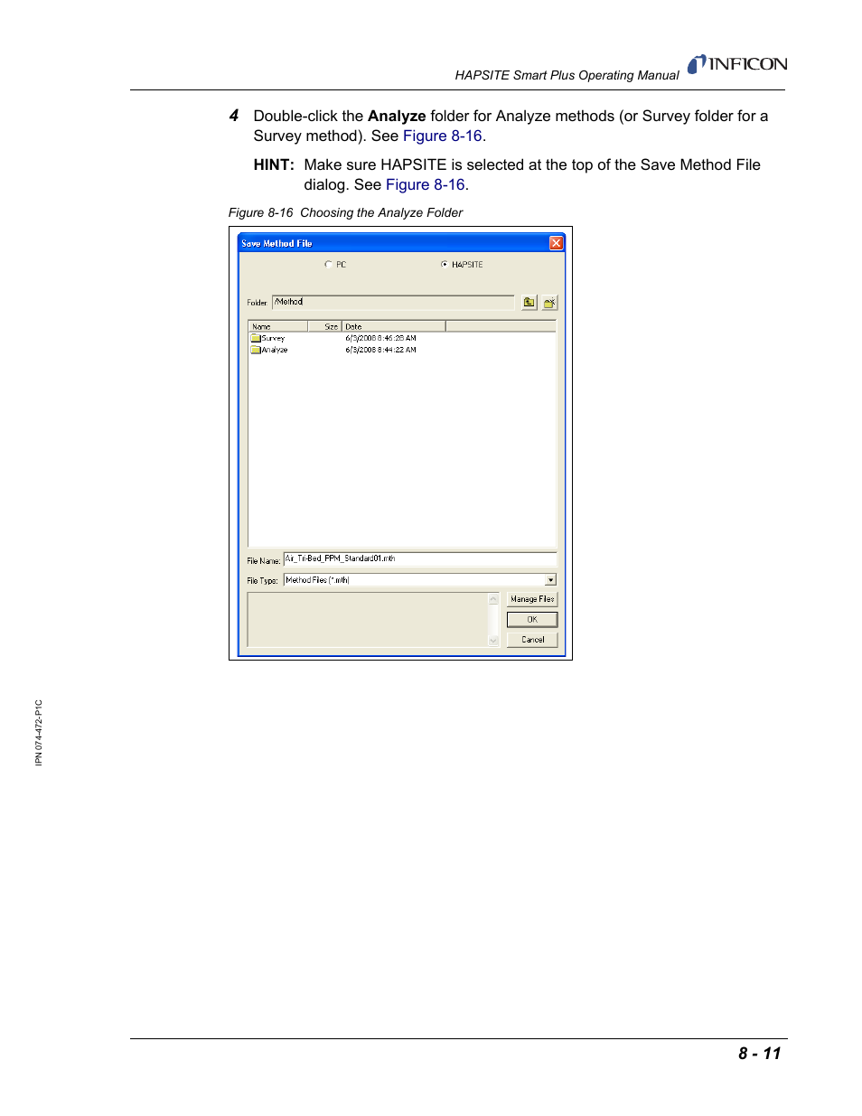 INFICON HAPSITE Smart Plus Chemical Identification System User Manual | Page 287 / 586