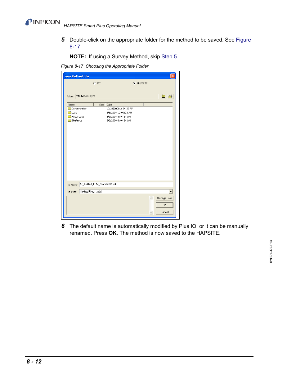 INFICON HAPSITE Smart Plus Chemical Identification System User Manual | Page 288 / 586