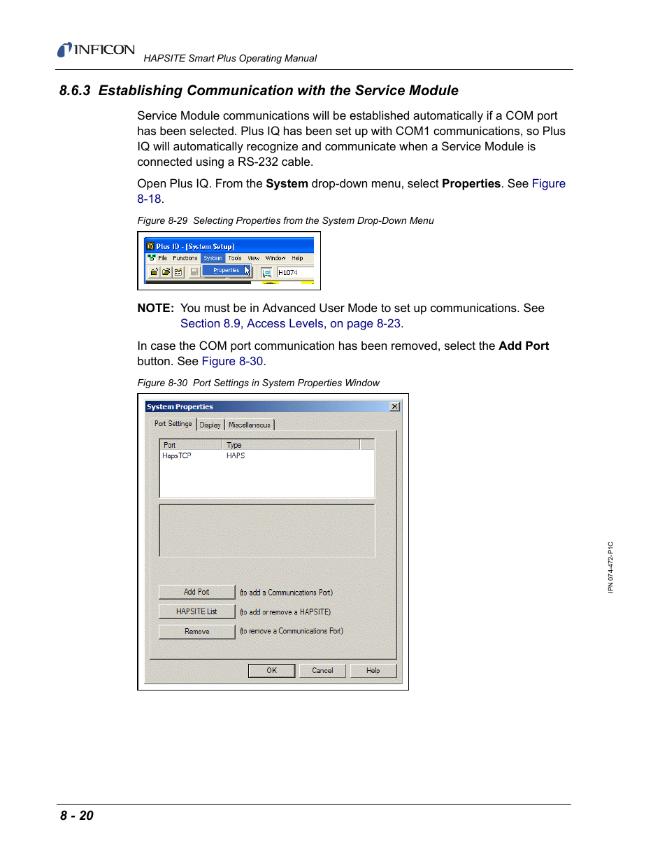 INFICON HAPSITE Smart Plus Chemical Identification System User Manual | Page 296 / 586