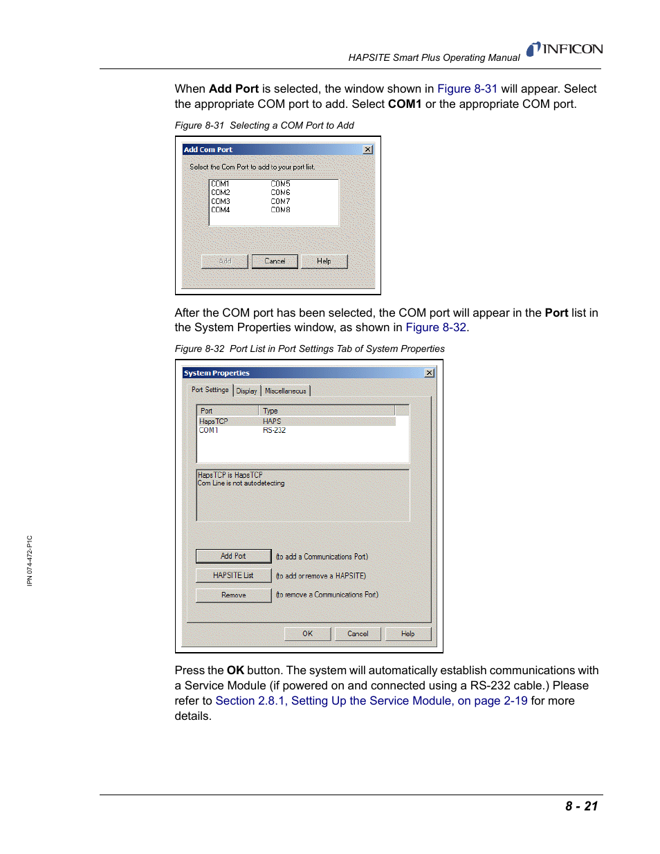 INFICON HAPSITE Smart Plus Chemical Identification System User Manual | Page 297 / 586