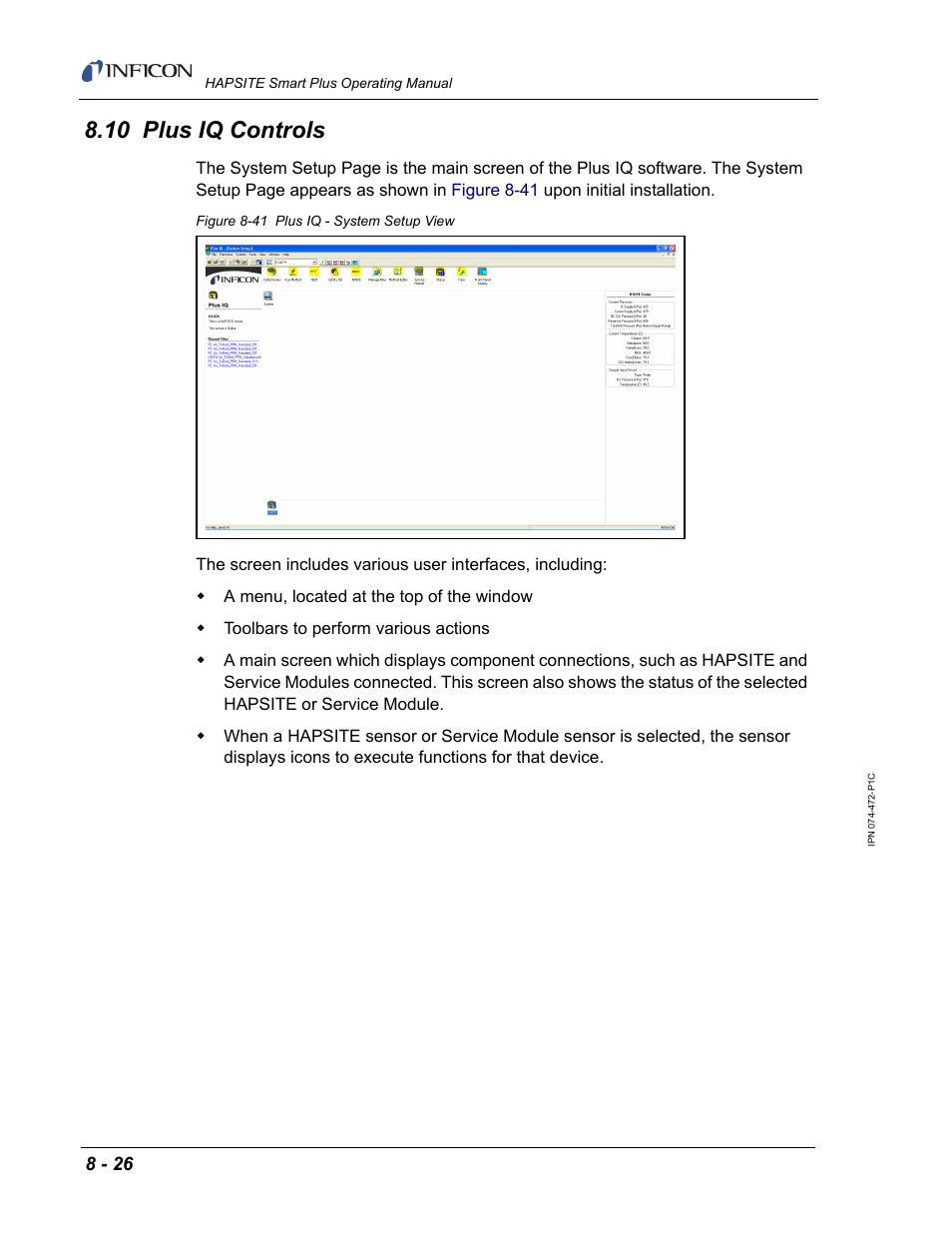 10 plus iq controls | INFICON HAPSITE Smart Plus Chemical Identification System User Manual | Page 302 / 586