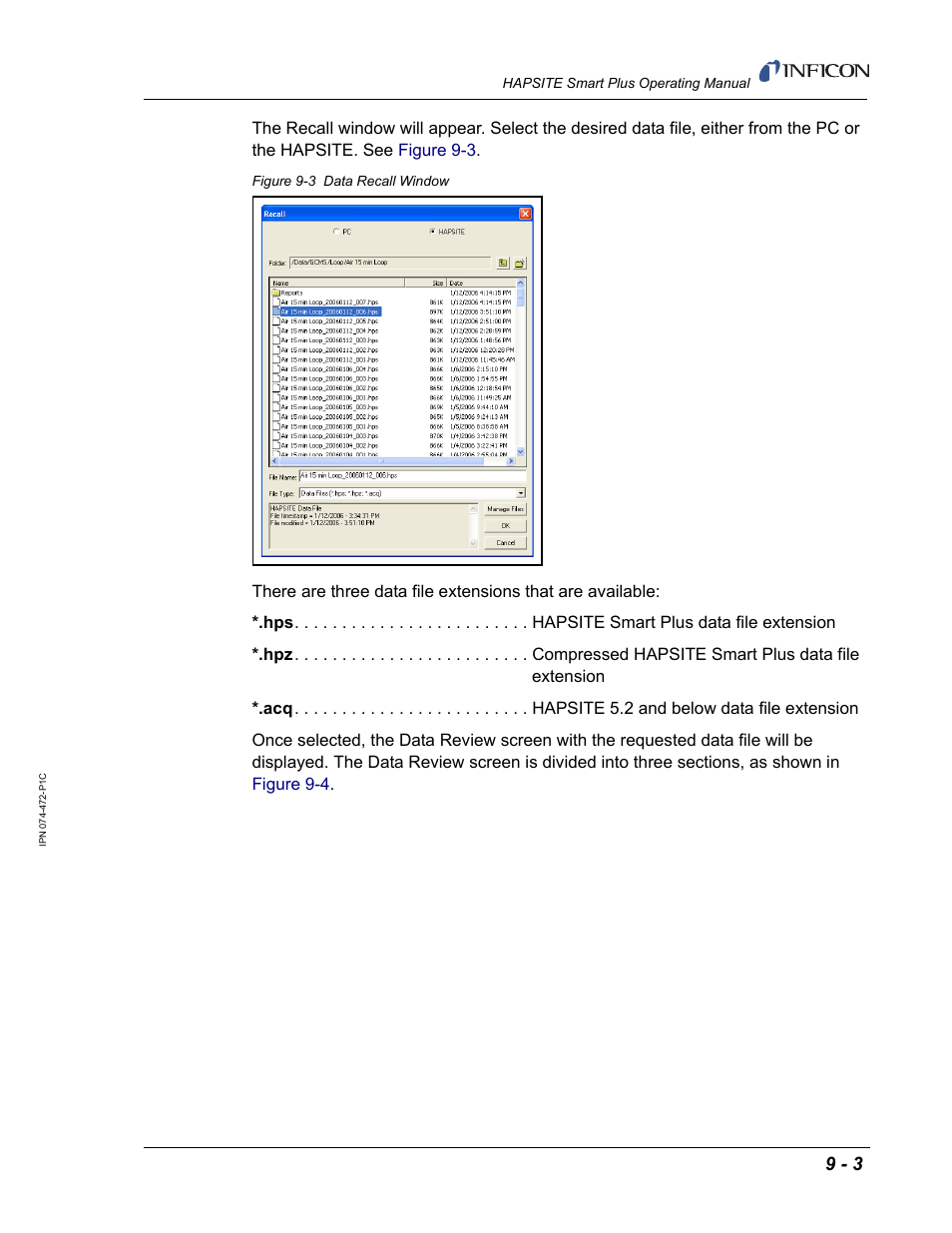 INFICON HAPSITE Smart Plus Chemical Identification System User Manual | Page 311 / 586