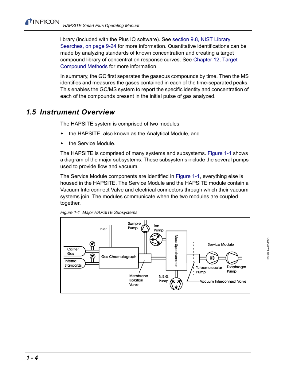 5 instrument overview | INFICON HAPSITE Smart Plus Chemical Identification System User Manual | Page 32 / 586