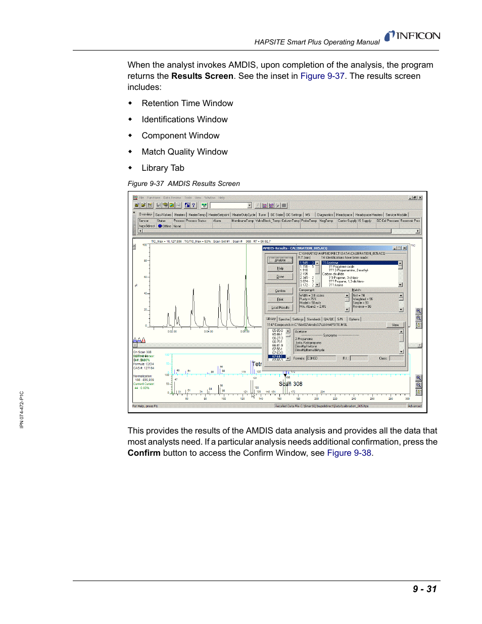 INFICON HAPSITE Smart Plus Chemical Identification System User Manual | Page 339 / 586